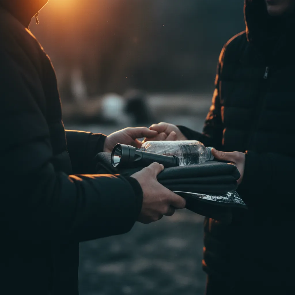 A quiet, anonymous act of kindness — help given without anyone knowing who gave it.