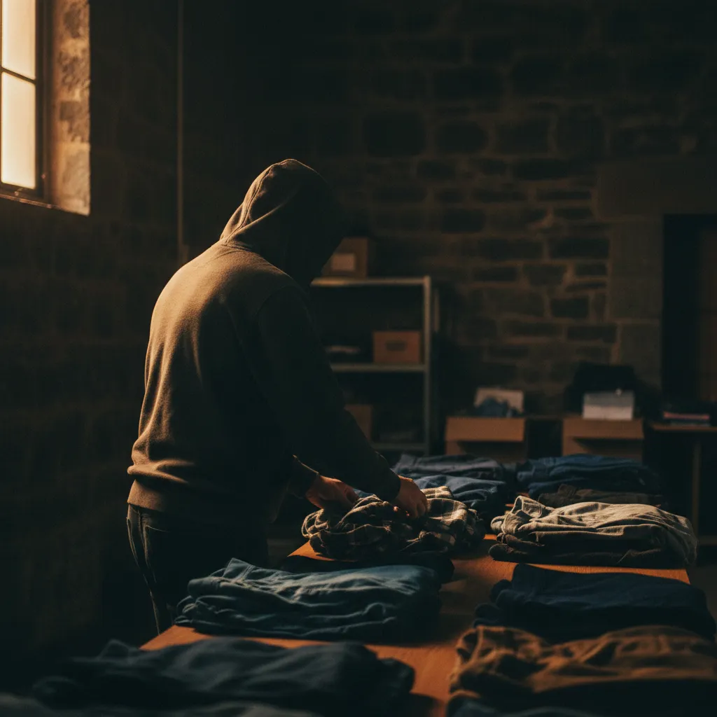 A quiet, anonymous act of kindness — help given without anyone knowing who gave it.
