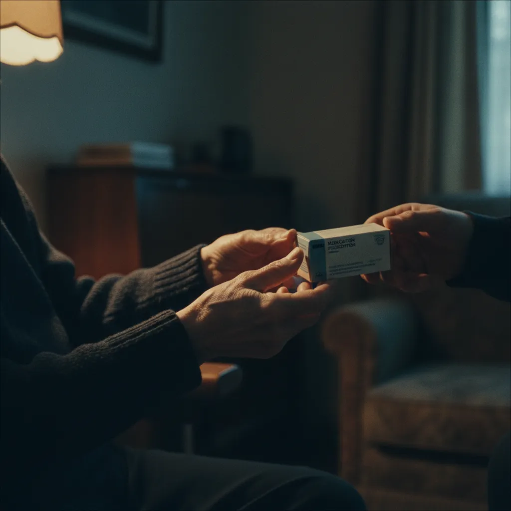 A quiet, anonymous act of kindness — help given without anyone knowing who gave it.