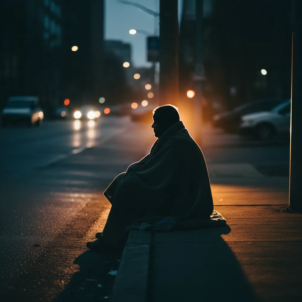 A quiet, anonymous act of kindness — help given without anyone knowing who gave it.