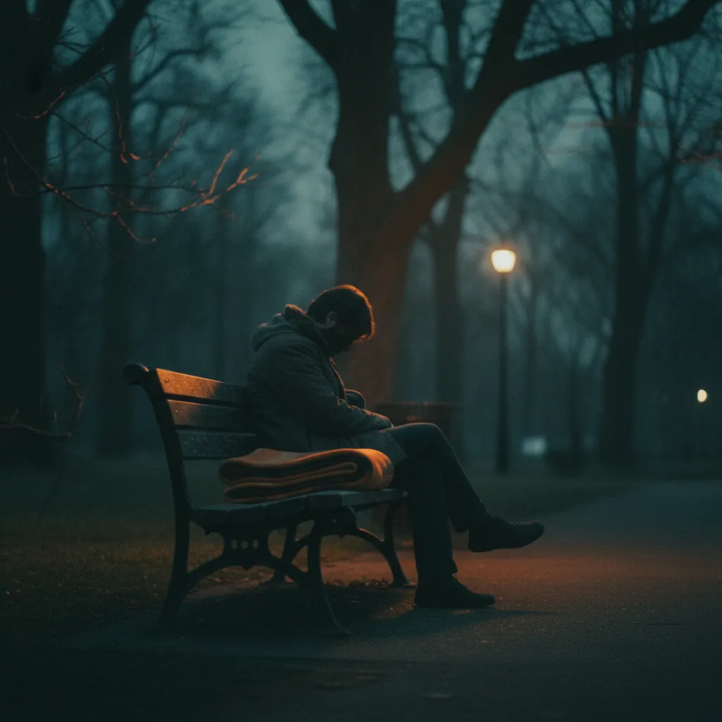 A quiet, anonymous act of kindness — help given without anyone knowing who gave it.